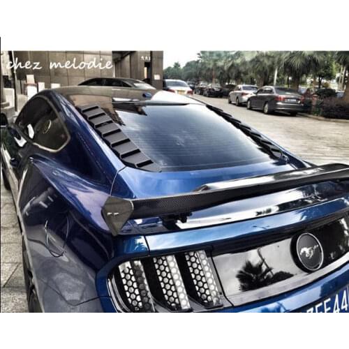 MMD GT ABS matt black car sport rear window decorative louvers diffuser shutter for 2015-2021 Ford Mustang