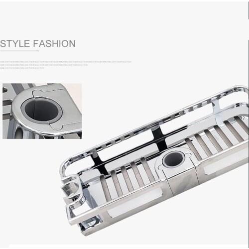 Multifunction Home Decor Organizer Bathroom Lifting Rod Removable Stand No Drilling Soap Holder Shower Shelf Storage Rack Tray