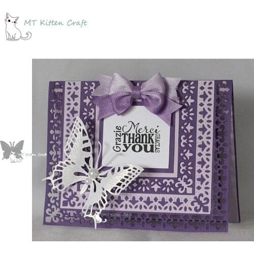 MT Craft Metal Cutting Dies New butterfly Scrapbooking Photo Album Decorative Embossing Stencil Paper Card Making Crafts Die Cut