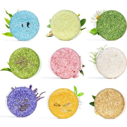 Handmade Hair Shampoo Soap Cold Processed Shampoo Bar 100% Pure Plant Hair Shampoos Hair Care Treatment Dropship Wholesale