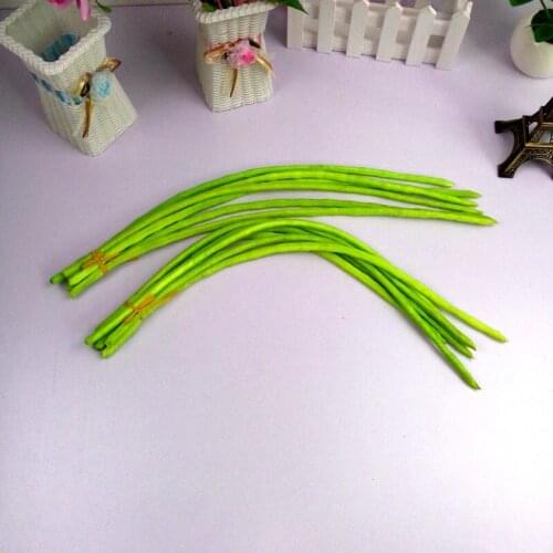 Food Green Bean Set Vegetable Fruit Toy Model Simulation Early Educational Children Pretend Play House Unisex Finished Goods