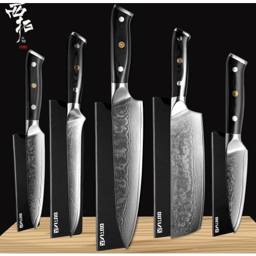 XITUO Damascus Chef Knife Set Sharp Cut Cleaver Clicing Boning Knife Gyuto Kiritsuke Japanese Knife Profesional Kitchen Cooking