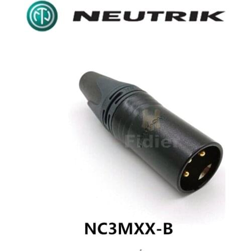 Neutrik NC3FXX-B NC3MXX-B Carnon XLR gilded balanced male and female plug