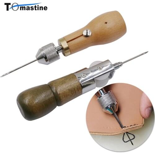 New DIY Leather Sewing Tool Leather Hand Sewing Machine Waxed Thread for Leather Craft Edge Stitching Belt Strips Shoemaker Need
