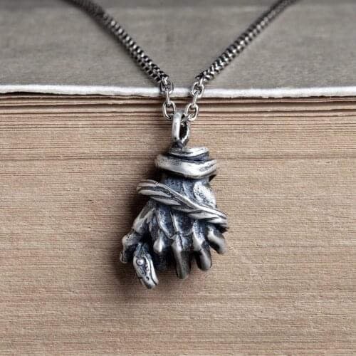 Emith Fla Punk Gothic Pendants 925 Sterling Silver Necklace Pendant Vintage Women Men Silver Jewelry Thai Silver European Style