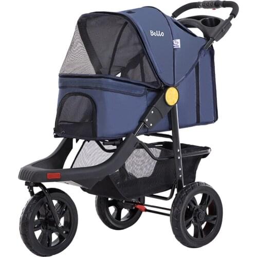 Portable Folding Pet Cart Dog Cat Teddy Compact Four-wheeled Outdoor Travel Gear Go Out Light Stroller