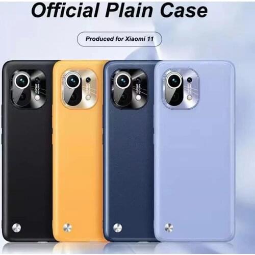 Luxury Leather Case For Xiaomi Mi 11 Shockproof Full Protective Fashion Cover Back Case For Mi11 Silicone Bumper