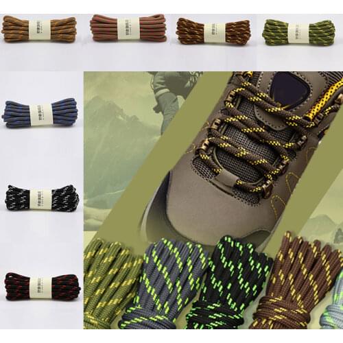 1 Pair Strong Shoelaces Round shoe Laces High Top Outdoor Walking Hiking Boot Laces Bootlaces Sneaker Shoelace 120cm