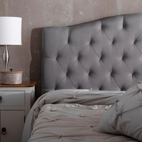 Gray headboard woven bedroom 160X8X71 CM