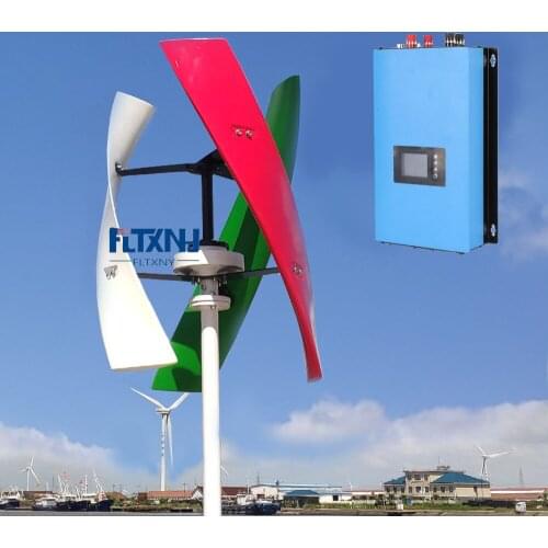 On Grid System 600w Vertical Wind Turbine 12V 24V 48V Generator Maglev with MPPT Controller Or On Grid inverter For Home Use