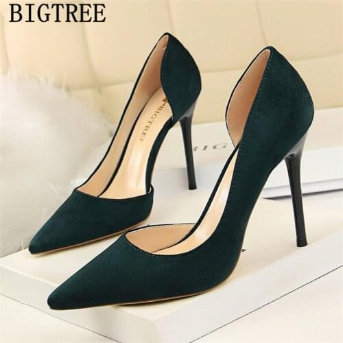 Ladies Heels Valentine Shoes Moccasin Bridal Shoes Stiletto Bigtree Shoes Ladies Pumps Sexy Heels Extreme High Heels Ayakkabi