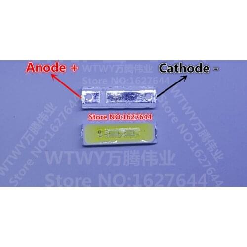 100pcs KONKA LED TV Backlight LED 7020 High Power 1W 6V Cool white LED Backlight For LED LCD TV Backlight Application