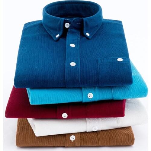 2021 Plus Size Mens Shirt Fashion Slim Shirt Long Sleeve Cotton Shirt Solid Color Shirt Formal Shirt