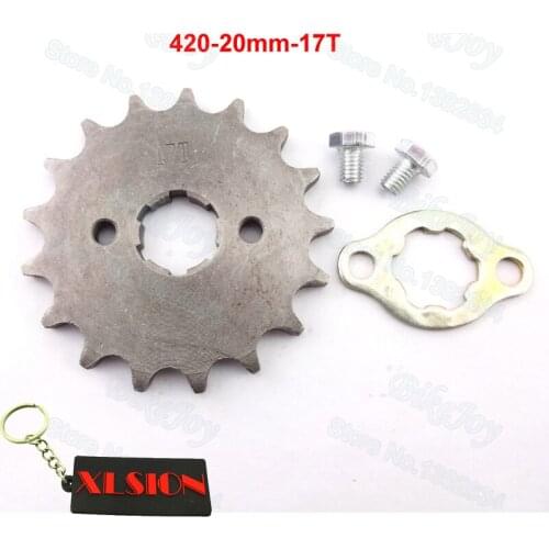 420 17 T Tooth 20mm Front Engine Sprocket for Orion Taotao SSR SDG Dirt Pit Bike ATV Quad Motor Moped Buggy Scooter Motorcycle