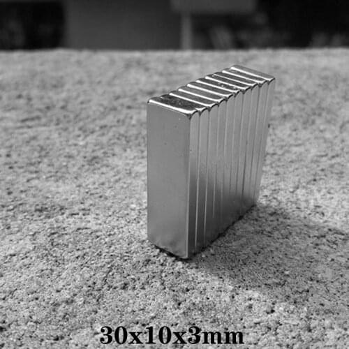 5~60PCS 30x10x3 mm block Powerful N35 Magnets 30mmX10mm Sheet Permanent Magnet 30x10x3mm Strong Neodymium Magnetic 30*10*3 mm