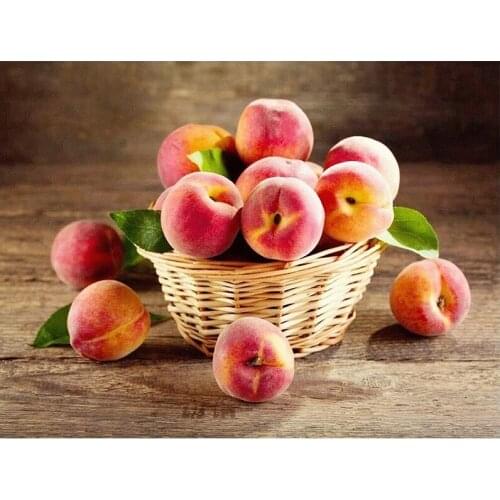 5D DIY full square diamond painting mosaic peach diamond rhinestone embroidery cross stitch home decoration gift