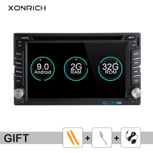 7Inch 173*98mm 2G RAM 2din Android 9.0 Car radio Universal Car Multimedia DVD Player GPS Stereo head unit Audio DAB DVR BT WIfi