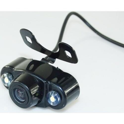 1 pcs suto car backup camera with 2 LED light + high night vision+ wide view angle +shockproof for various kinds of cars