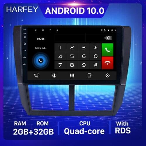 Harfey 2din Car Multimedia Player 9inch Android 10.0 For 2008 2009 2010 2011 2012 Subaru Forester Support Steering Wheel Control