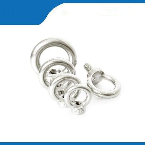 Free shipping 10Pcs/Lot M6 304 high quality Stainless Steel Lifting Eye Nut Ring Shape Nuts eye nuts CPC129 with fast delivery