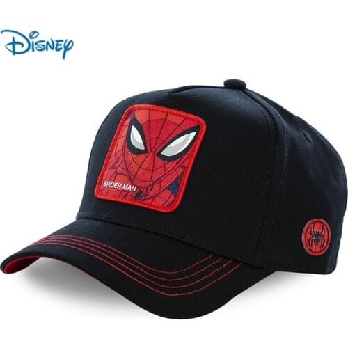 Disney Marvel baseball Cap Adjustable Snapback Hip Hop Hats Spiderman Iron Man Adult sports caps Summer Breathable Mesh Hats