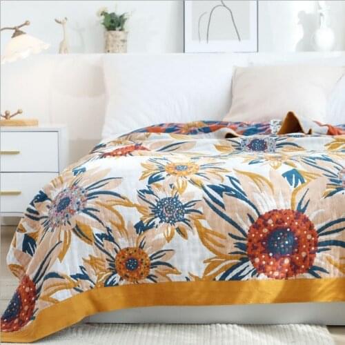 Bohemia Pure Cotton Throw Blanket All Season Geometry Sofa Pad Fashion Dust Towel Blankets for Office Car Sofa Queen Bedspread