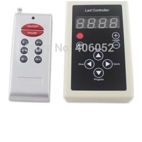 DC 5V 2801 RGB LED Controller Digital Magic Dream Color RF Remote Controller For WS2801 LED Light Strip 12v 24v
