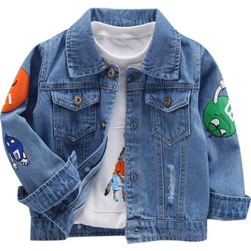 Boys Girls Denim Jacket Coat Clothes Fashion Autumn Spring 2020 New Kids Children Jacket Clothes Kids Outwear Coat