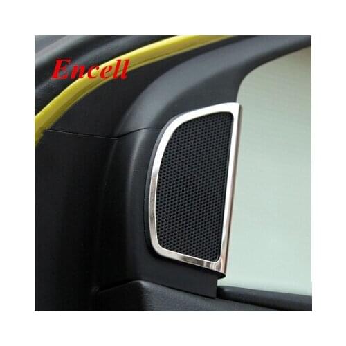 Stainless steel Material Chrome Speaker Trim For Focus 3 Decoration Trim Speaker Stickers For Ford For Focus 3 Not For Focus 2