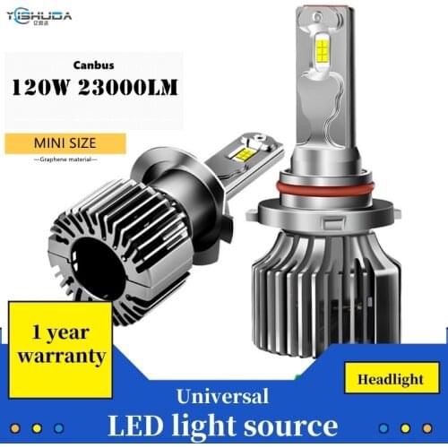 2 PCS Led Car Lamps 23000LM 6000K H1 H3 H4 H7 H8 H9 H11 9005 9006 9012 Car Light Turbo Canbus Led Car Headlight OMM CHIP 40W