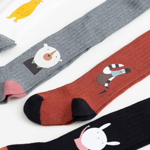 Girls Leggings Cute Toddler Baby Girls Kids Skinny Pants Cartoon Print Stretchy Warm Leggings New