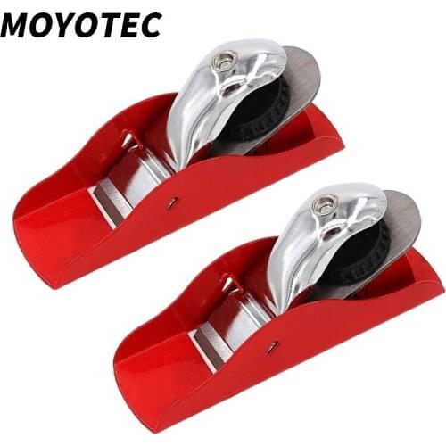 MOYOTEC 1PCS 6.3 Inch Mini Hand Planer Red Adjustable Used Wood Craft Processing Carving and Trimming Wood Carpenter DIY Tool