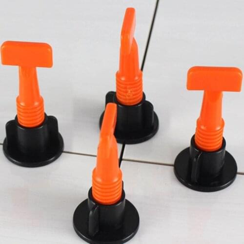 50 Pcs Flat Ceramic Floor Wall Construction Tools Reusable Tile Leveling System Kit JA55