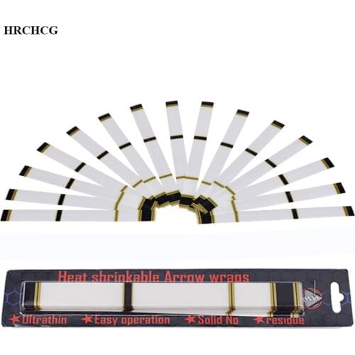 Arrow Sticker Heat Shrinkable Arrow Wraps Archery Fiberglass Carbon Wooden Bamboo Aluminum Arrow Colorful DIY Making Accessory