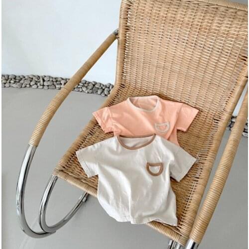 2021 new boys girls t-shirt fashion cotton summer shorts sleeve babys top