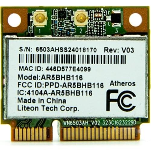 New Atheros AR9382 ar5bhb116 support Linux wireless card WPEA-121N support XP/Vista/WIN/Linux