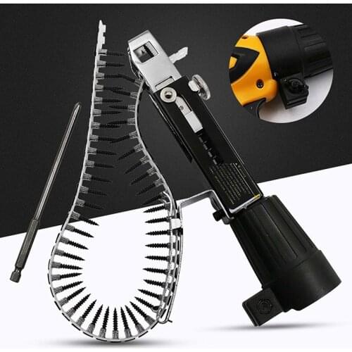 New Woodworking Automatic Chain Nail Gun Adapter Screw Gun for Electric Drill Tool Cordless Power Drill Attachment