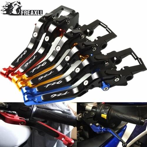 Adjustable Folding Extendable Clutch Brake Levers Motorcycle For YAMAHA FZ6 FAZER FZ 6 F Z 6 2004 2005 2006 2007 2008 2009 2010