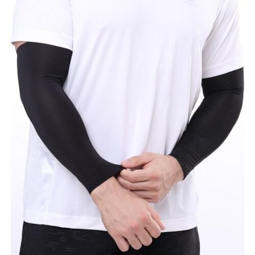 1 Pairs Outdoor Unisex Cooling Arm Sleeves Elbow Cover Cycling Run Fishing UV Sun Protection Outdo Women Nylon Cool Arm Sleeves