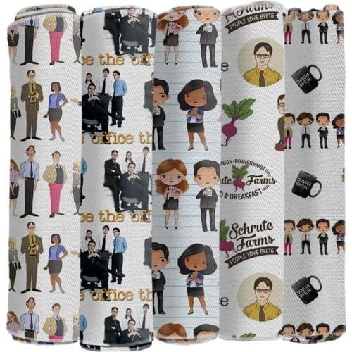 Twill Printed Fabric the Office Clothing Personality Polyester Pattern Cotton Twill Fabric 50 * 145 Cm