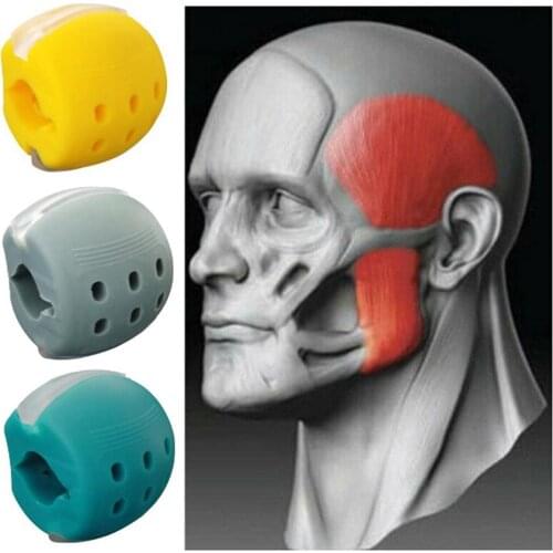 Food-grade Silicon Jaw Exerciser Device Facial Chew Muscle Training Fitness Ball Exerciser Device Facial Training Fitness Ball