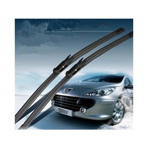 FUNDUOO For Peugeot 307 2000 2001 2002 2003 2004 2005 2006 2007 2008 28"+26" Rubber Windscreen Wipers Windshield Wiper Blade