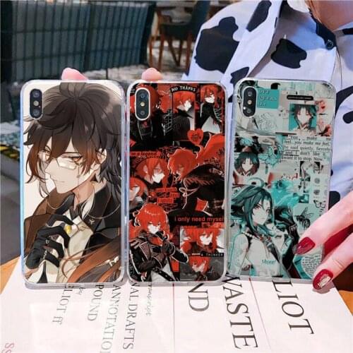 YNDFCNB zhongli genshin impact Phone Case for iPhone 11 12 pro XS MAX 8 7 6 6S Plus X 5S SE 2020 XR fundas