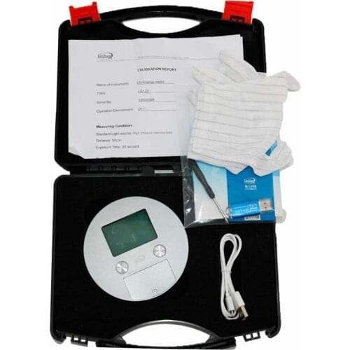 UV Energy Meter Radiometer Energy Power Temp Time Display Light Intensity Tester