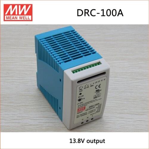 MEAN WELL DRC-100A 96W 12~15V meanwell din rail type security Power Supply with Battery charger(UPS function) DRC-100