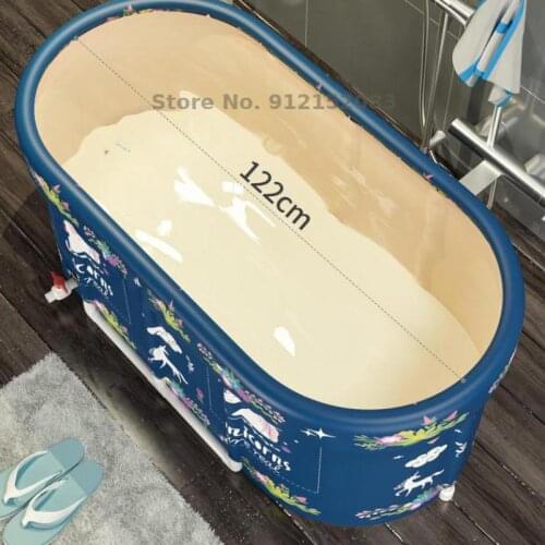 Bath Bucket Adult Folding Bath Bucket Adult Bathtub Household Bathtub Thickened Body Bath Bucket Children Large