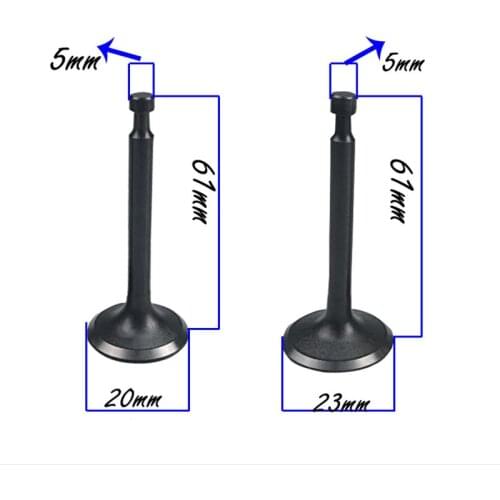 1KW 1.5KW Generator Intake and Exhaust Valve,152F 154F Intake and Exhaust Valve For Vertical gasoline engine replacement parts
