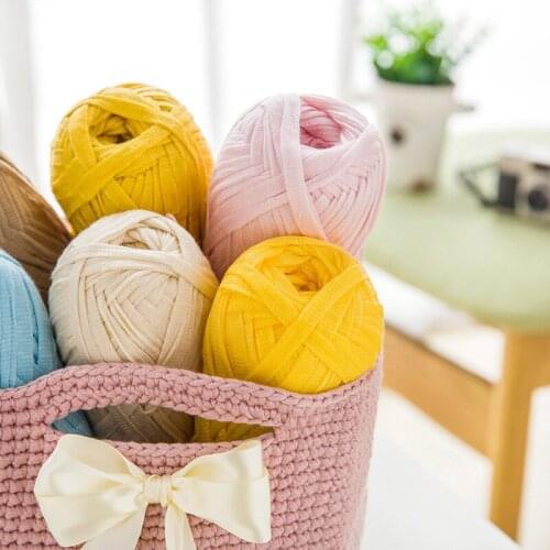 Knitting Flat Wire Handmade Crocheted Cloth Thread Hand-knitted Carpet Thread Diy Thick Woolen Thread DIY Handmade Woven Bag