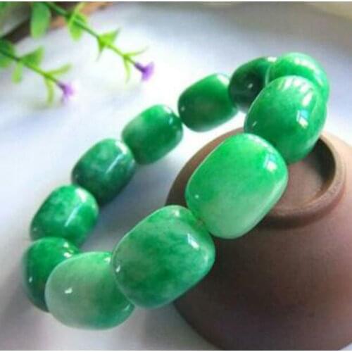 Jewelry Pearl Bracelet wonderful natural emerald hand chain / jade beads / men bracelet Bracelet for men