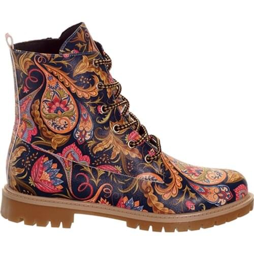 Digital Edition Floral Pattern Special Design Women Short Boots 461647604